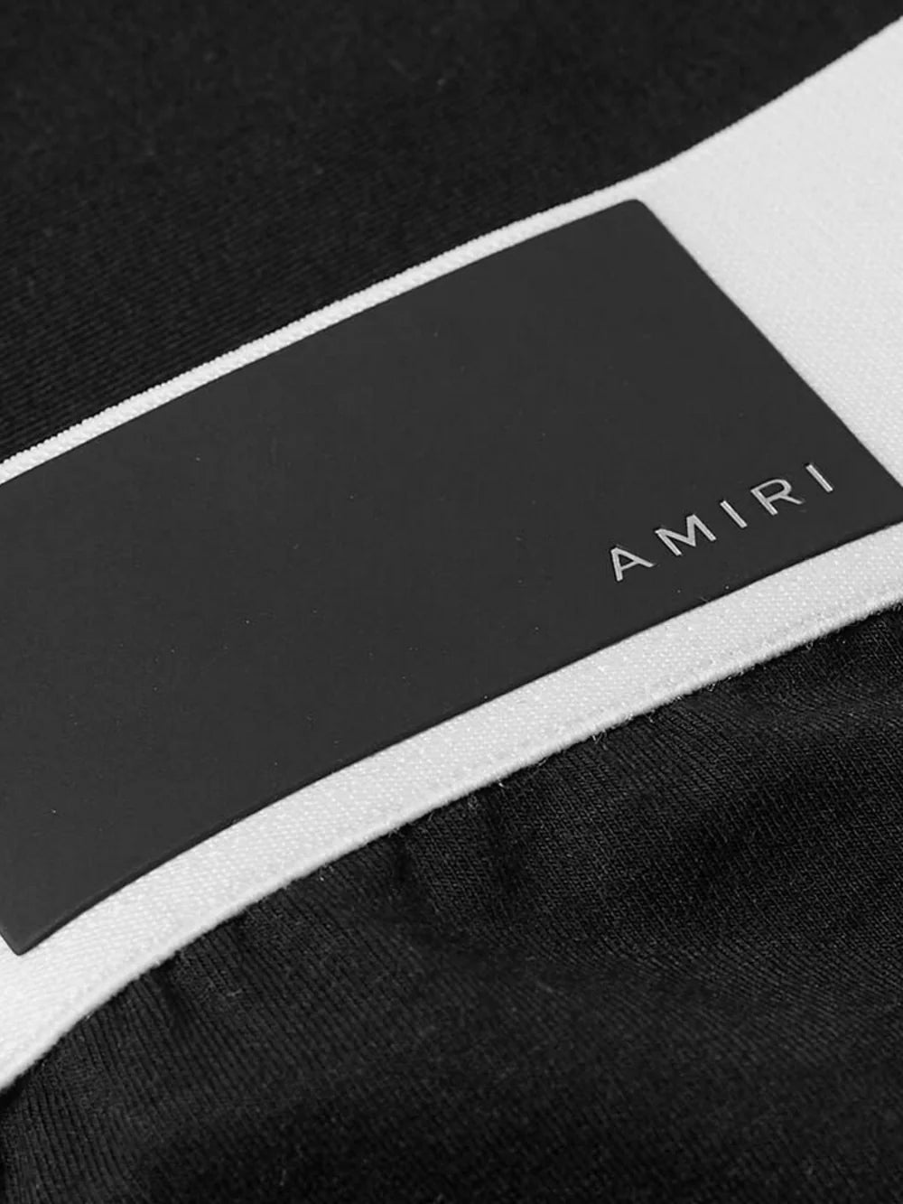 AMIRI FRONT LABEL BOXERS BLACK / WHITE
