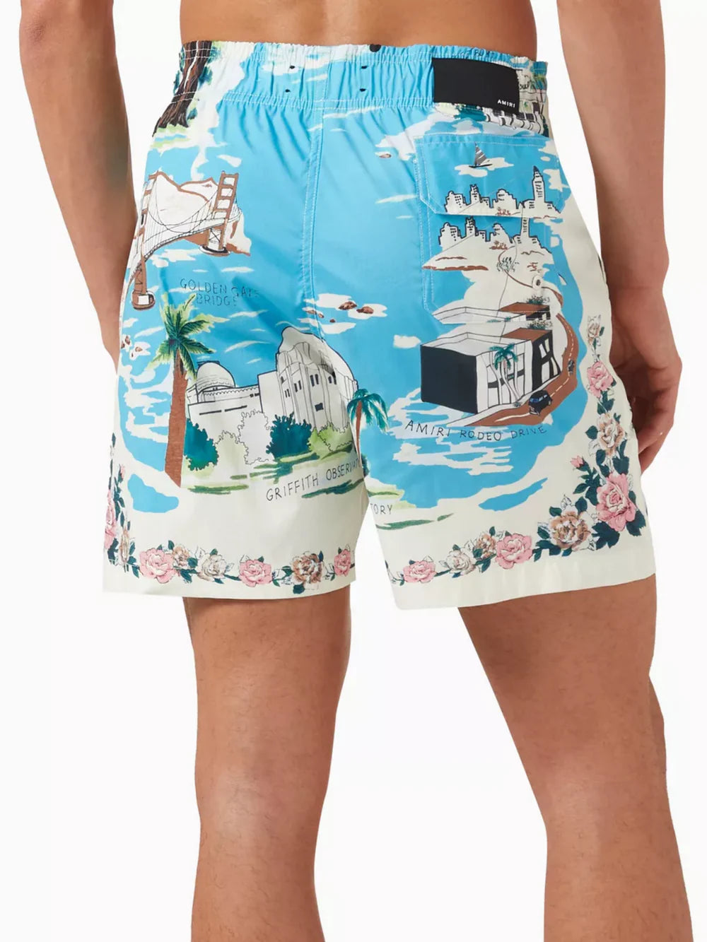 AMIRI CALIFORNIA HAWAIIAN SWIM SHORTS
