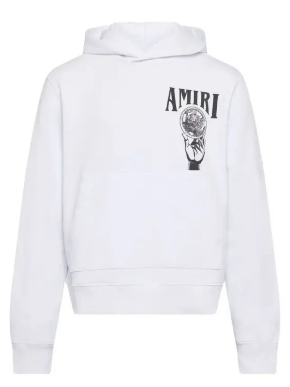 AMIRI CRYSTAL BALL HOODIE WHITE
