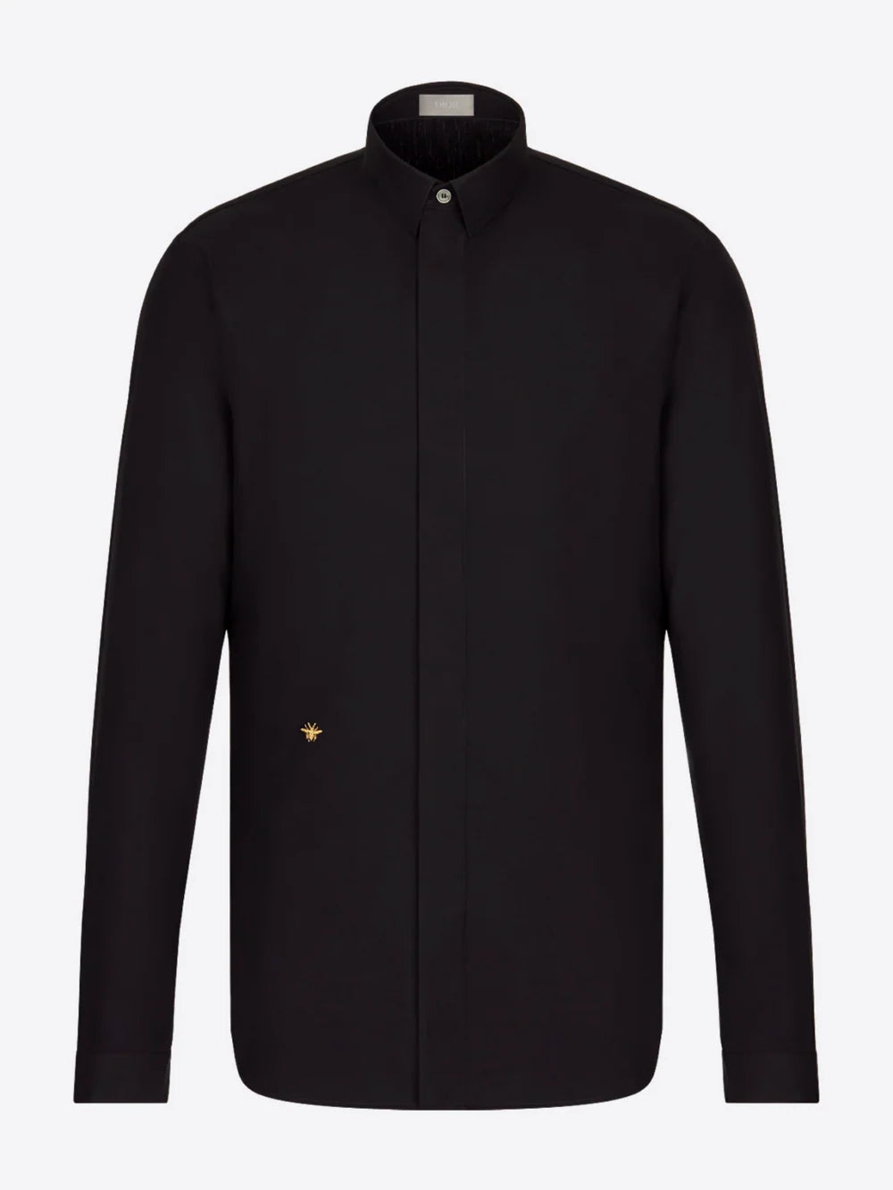 DIOR EMBROIDERED GOLD BEE SHIRT BLACK