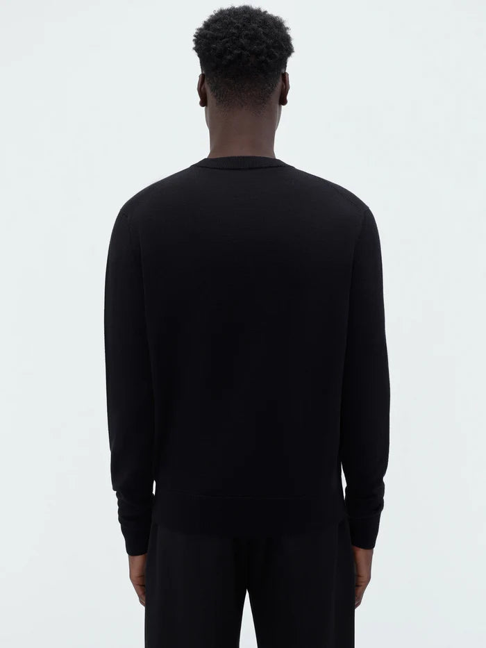 AMIRI CLASSIC CREW NECK SWEATER BLACK