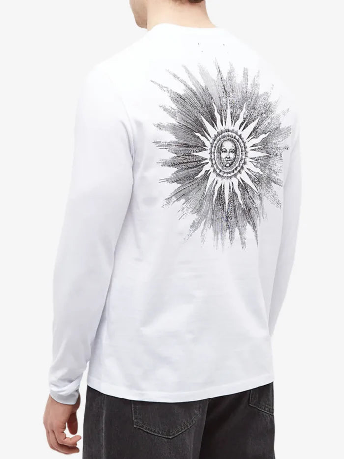 AMIRI SUN LONG SLEEVE TEE WHITE
