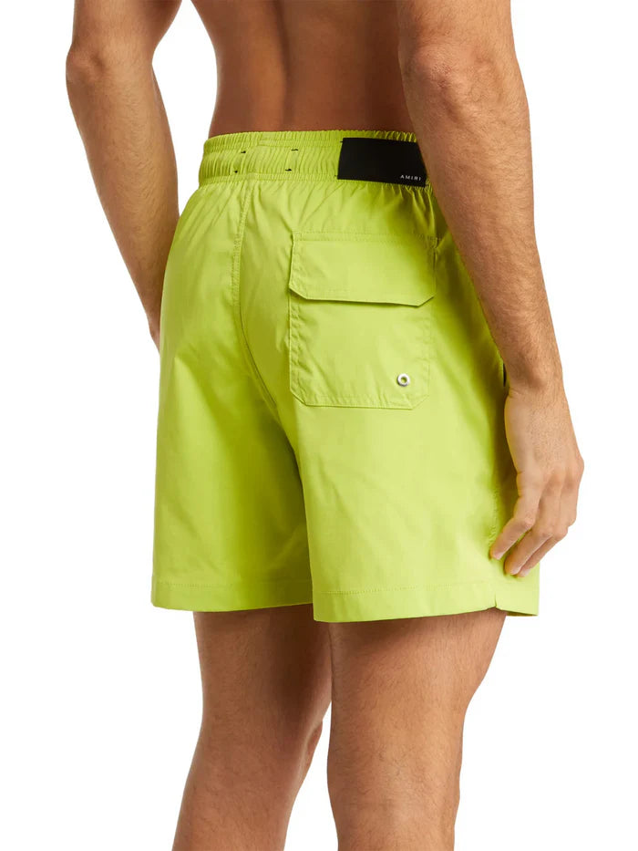 AMIRI CORE LOGO SWIM SHORTS LIME
