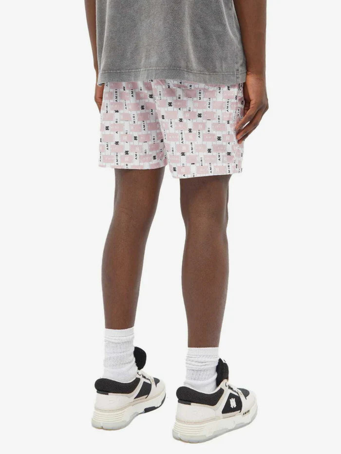 AMIRI INTERWEAVE SWIM SHORTS PINK