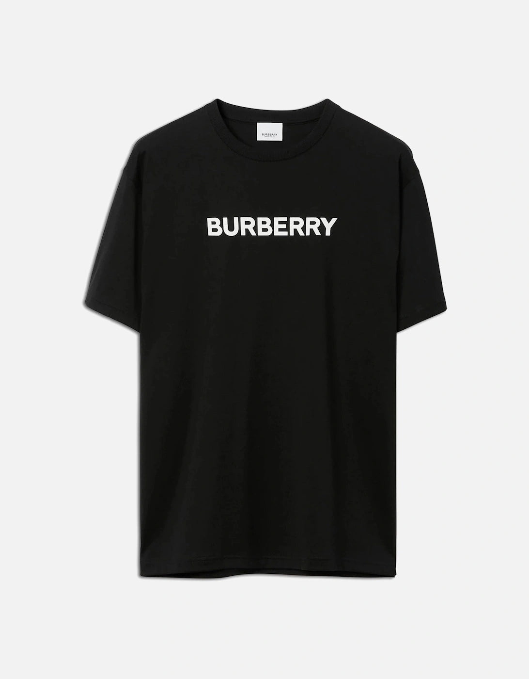 Men's black burberry harriston logo t-shirt
