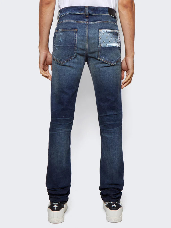 AMIRI PAISLEY MA ART PATCH JEANS DEEP CLASSIC