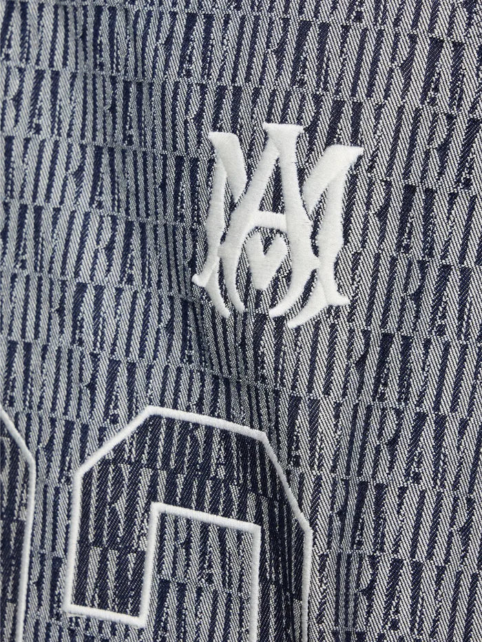 AMIRI JACQUARD BASKETBALL JERSEY WASHED INDIGO