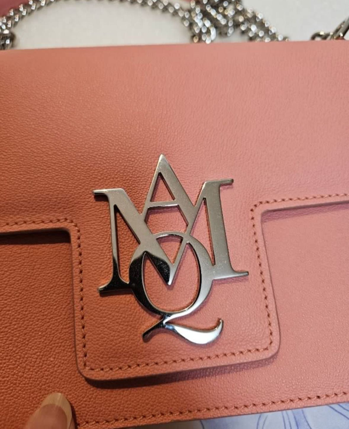 Alexander Mcqueen Pink Insignia Handbag