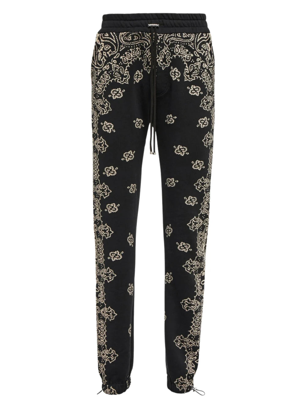 AMIRI BLEACH BANDANA SWEATPANTS BLACK