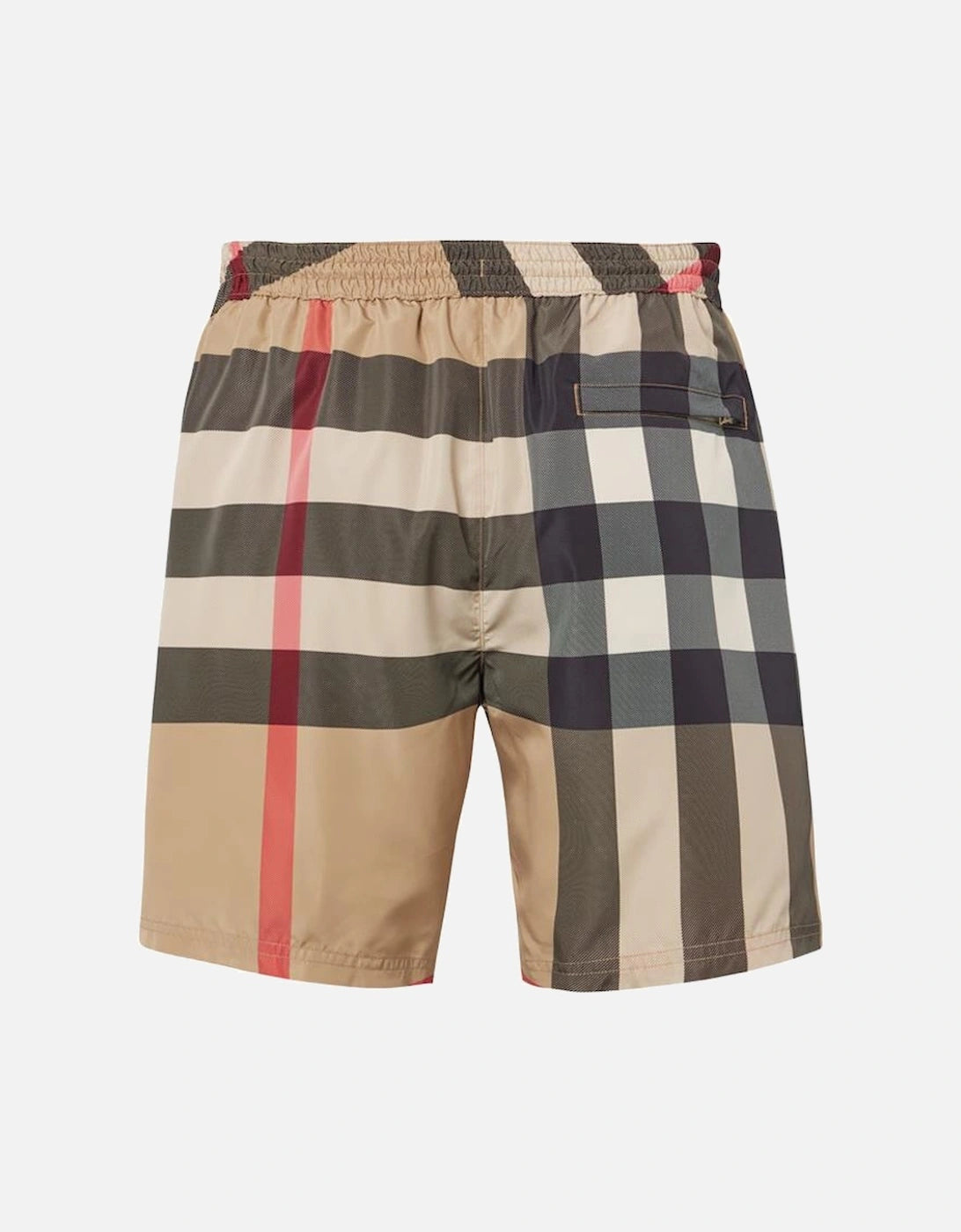 Burberry check swim shorts in beige