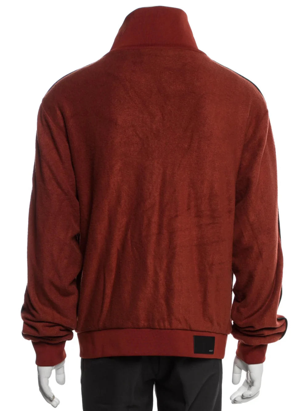 AMIRI JOHNNY VELOUR TRACK JACKET CLAY
