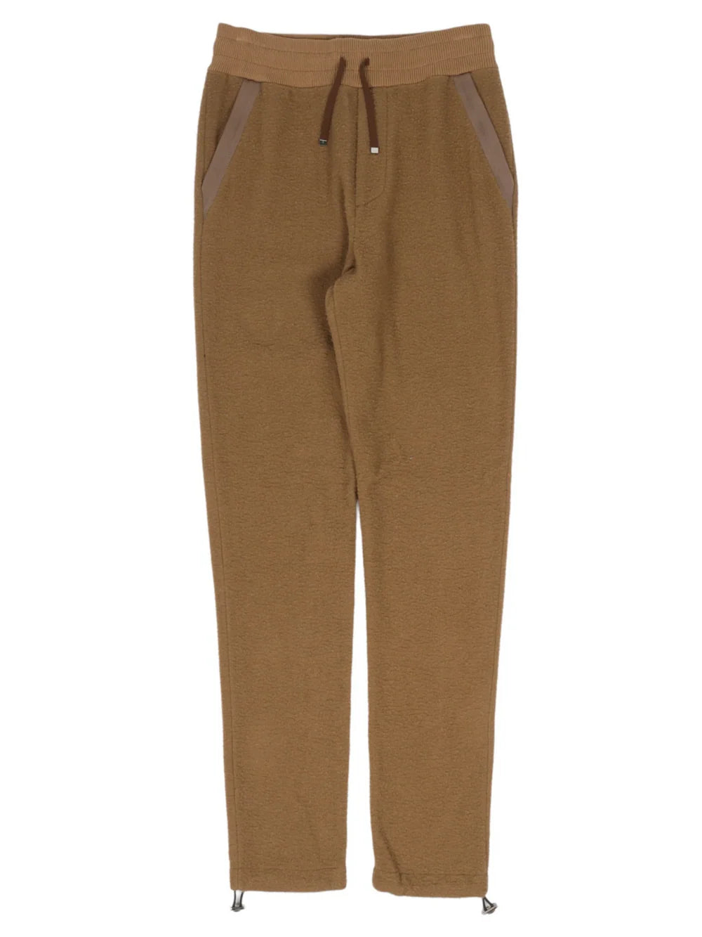 AMIRI WOOL TRACK PANTS ERMINE BROWN
