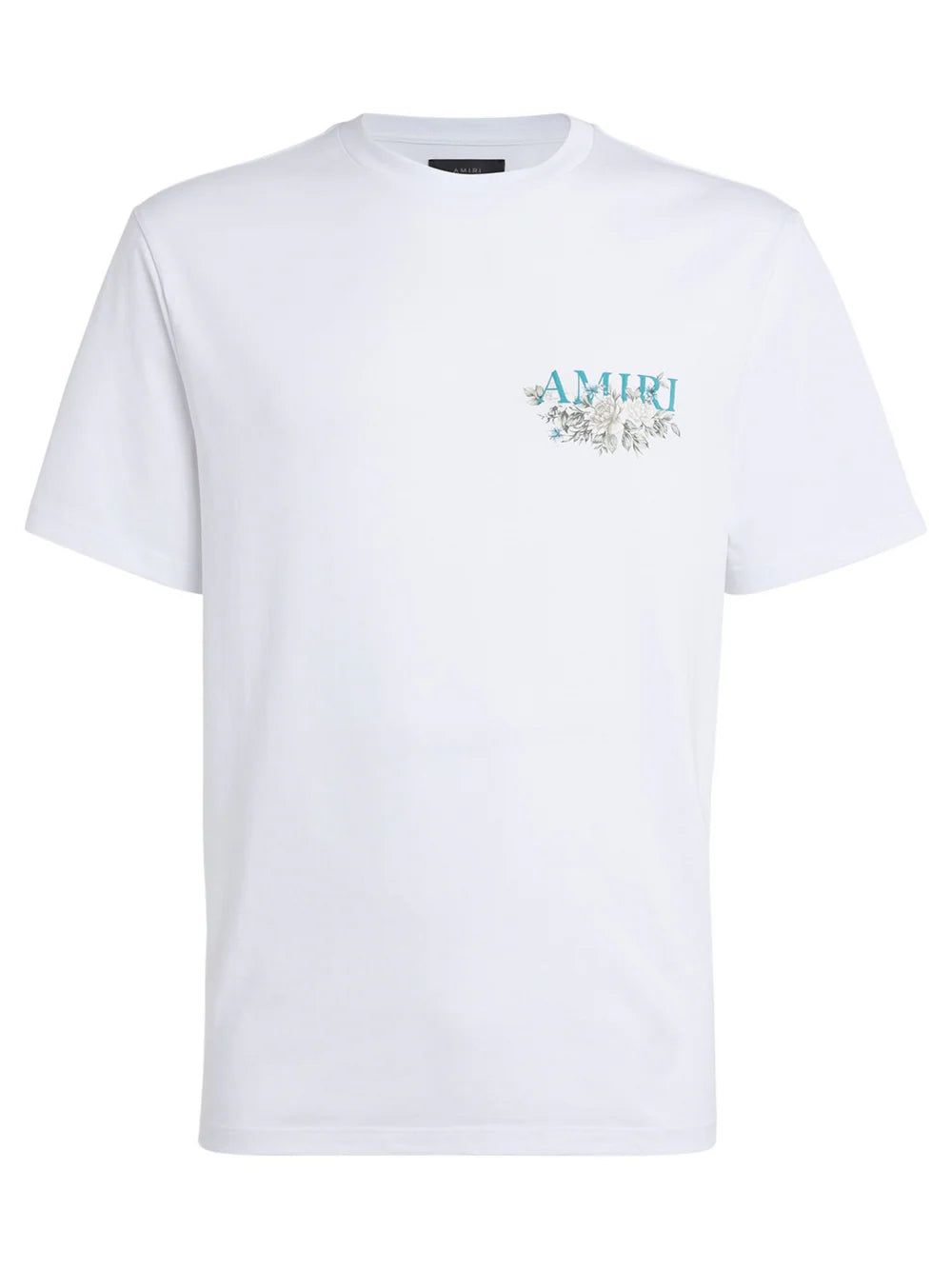 AMIRI FLORAL LOGO TEE WHITe