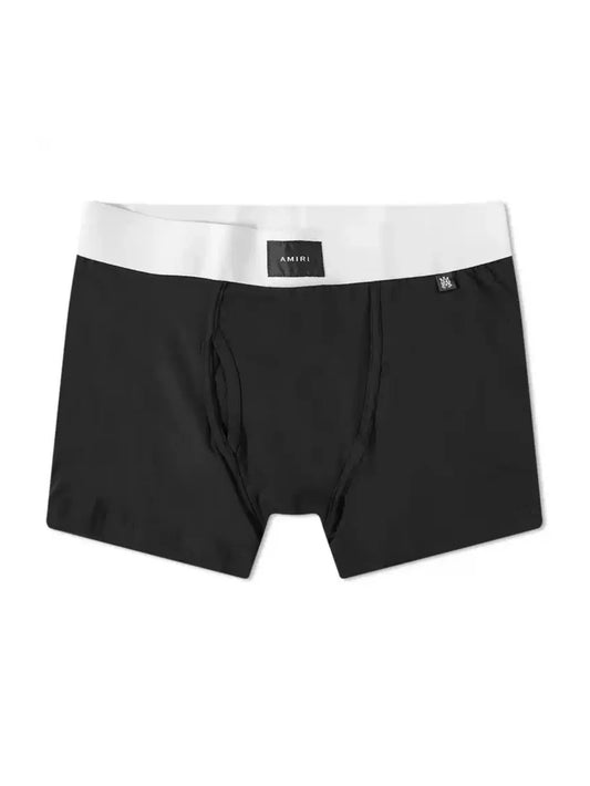 AMIRI FRONT LABEL BOXERS BLACK / WHITE
