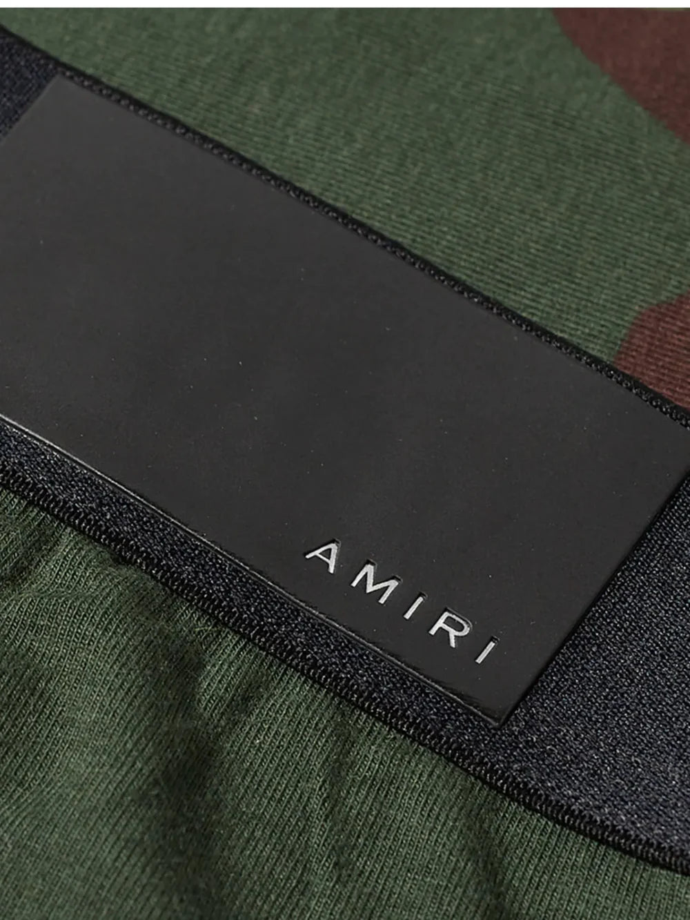 AMIRI WAISTBAND CAMO BOXERS