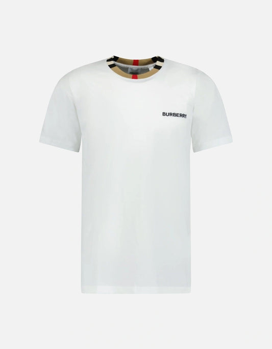 Burberry 'jayson' check t-shirt white