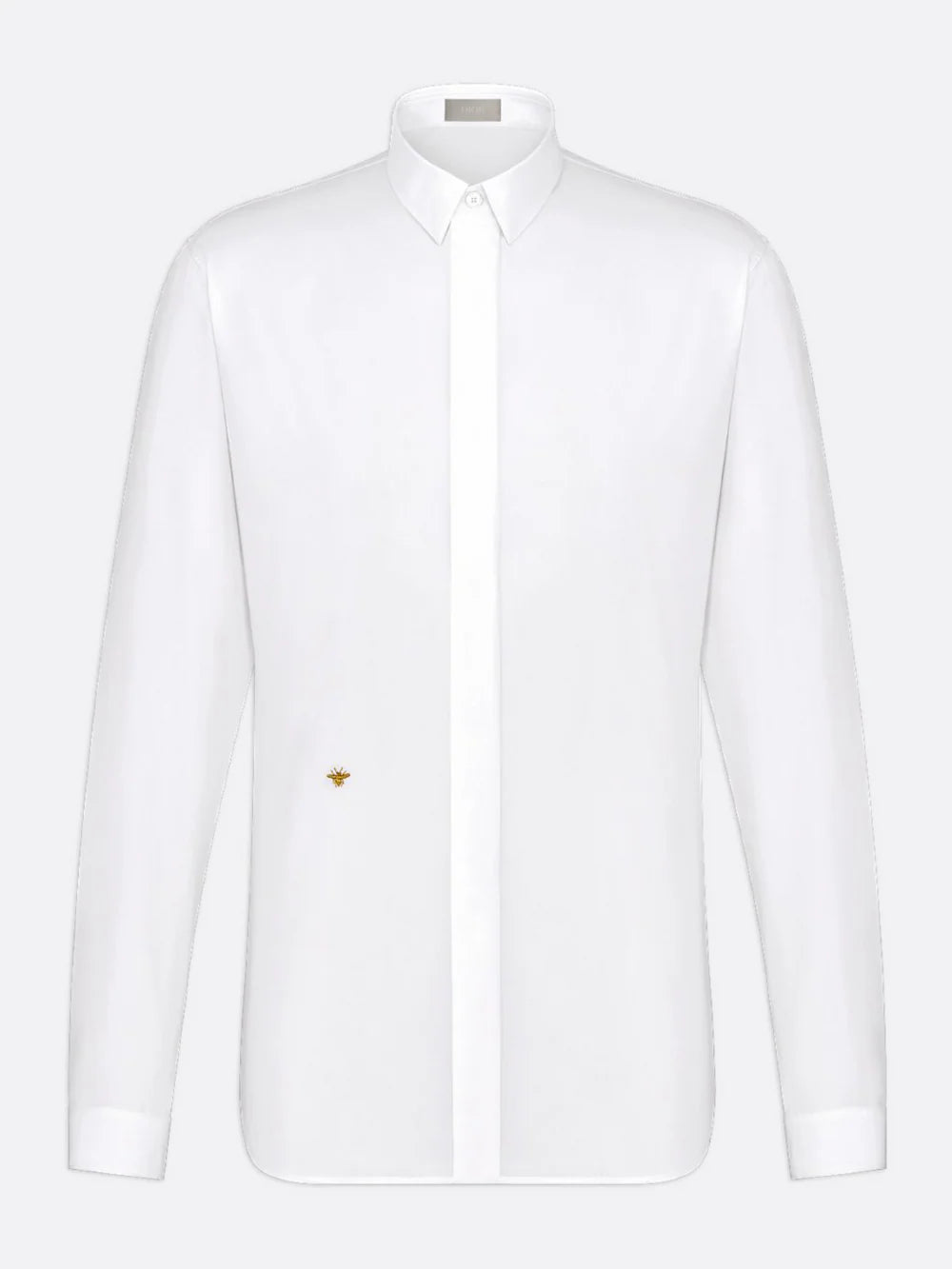 DIOR EMBROIDERED GOLD BEE SHIRT WHITE