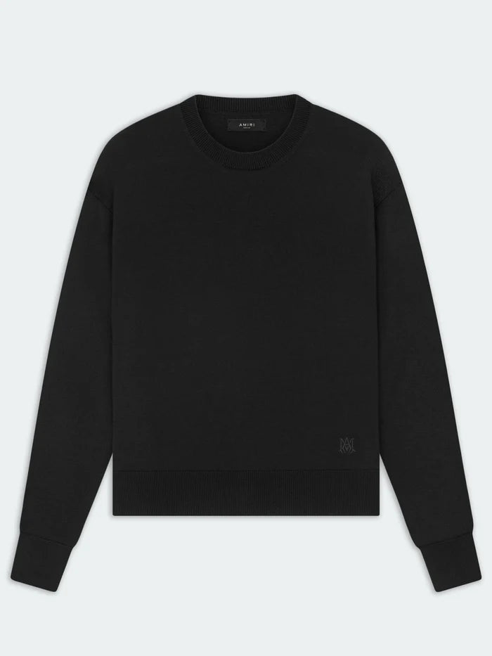 AMIRI CLASSIC CREW NECK SWEATER BLACK