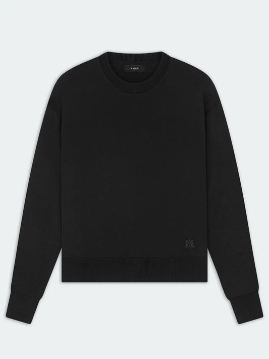 AMIRI CLASSIC CREW NECK SWEATER BLACK