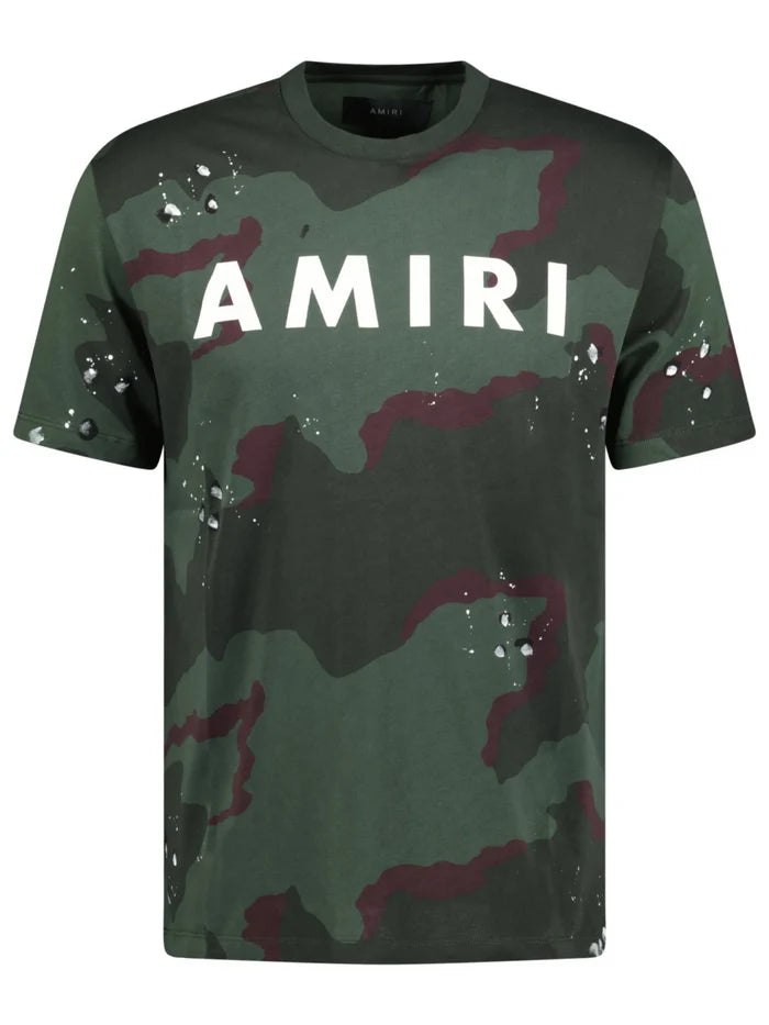 AMIRI ARMY LOGO TEE CAMO