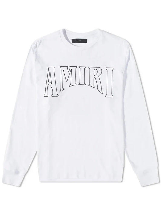 AMIRI SUN LONG SLEEVE TEE WHITE