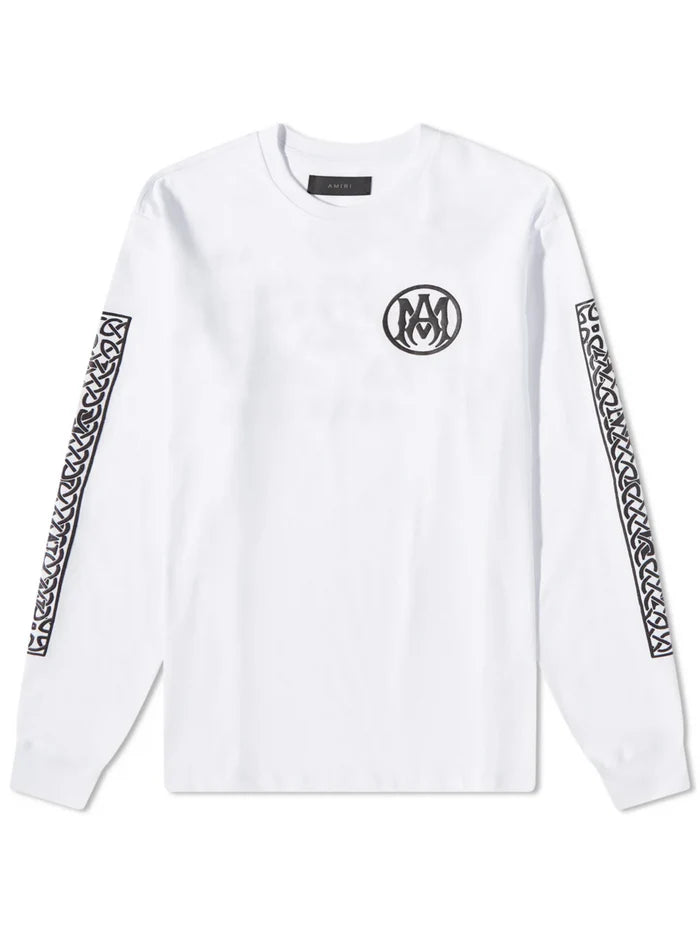 AMIRI OUIJA LONG SLEEVE TEE WHITE