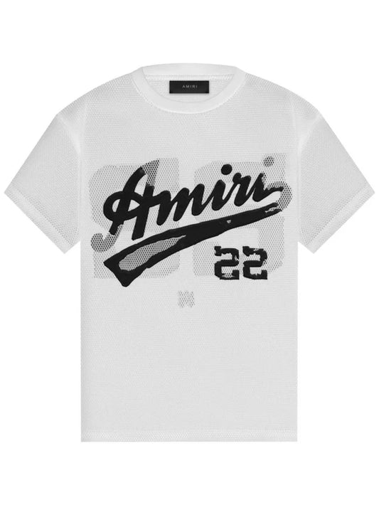 AMIRI 22 MESH TEE WHITE