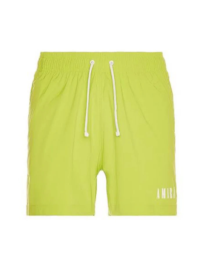 AMIRI CORE LOGO SWIM SHORTS LIME