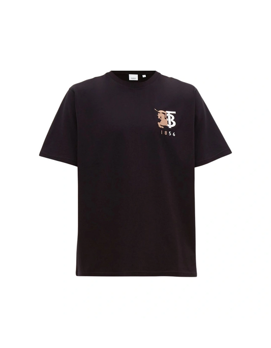 Burberry 1856 logo black t shirt