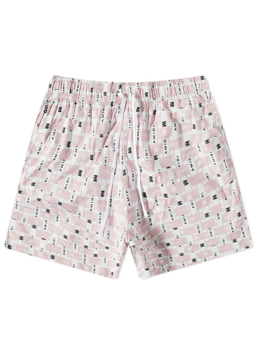 AMIRI INTERWEAVE SWIM SHORTS PINK