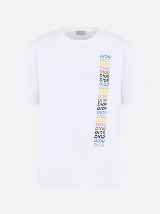 DIOR MULTI LOGO TEE WHITE
