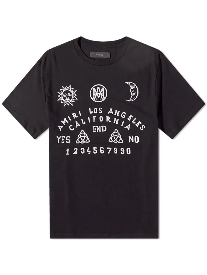 AMIRI OUIJA BOARD TEE BLACK