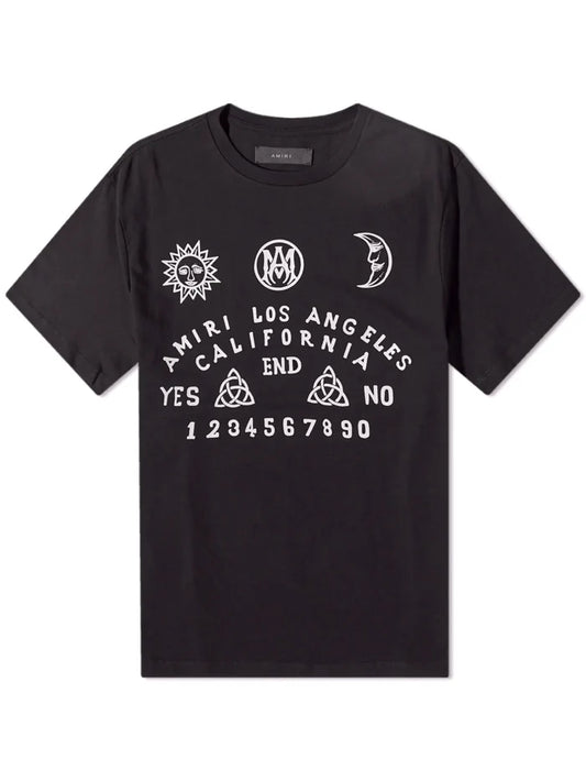 AMIRI OUIJA BOARD TEE BLACK