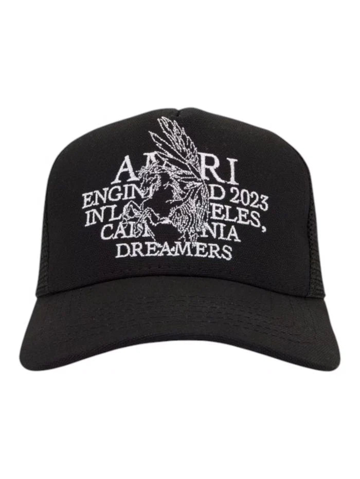 AMIRI PRECIOUS MEMORIES TRUCKER HAT BLACK