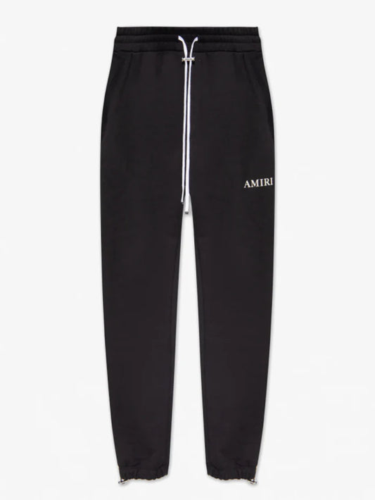 AMIRI PUFF LOGO SWEAT PANTS BLACK