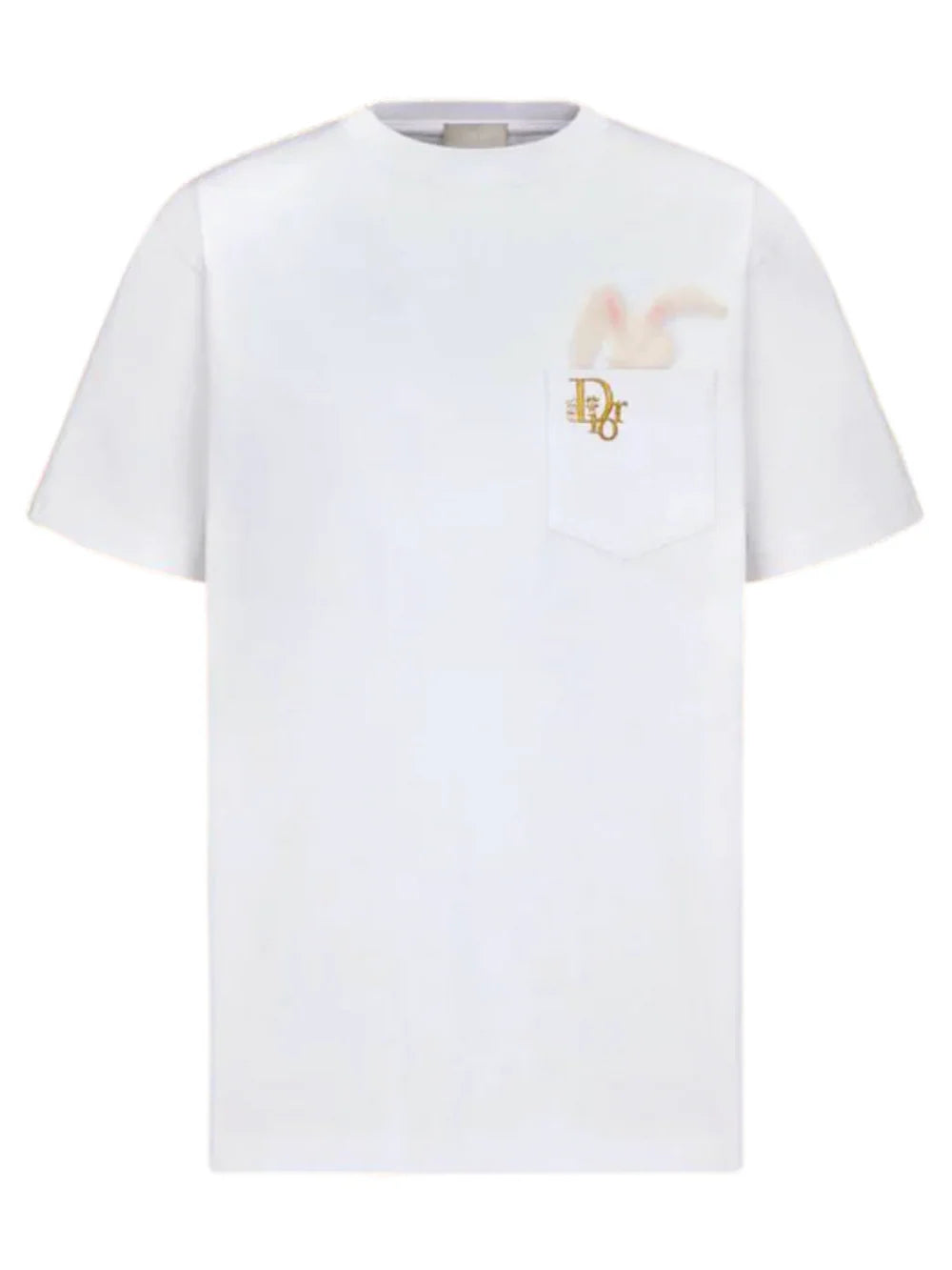 DIOR X ERL BUNNY POCKET TEE WHITE