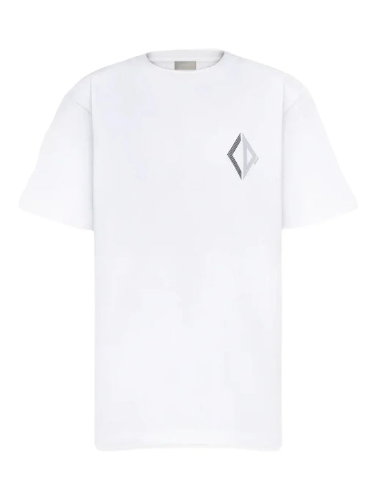 DIOR CD DIAMOND LOGO TEE WHITE