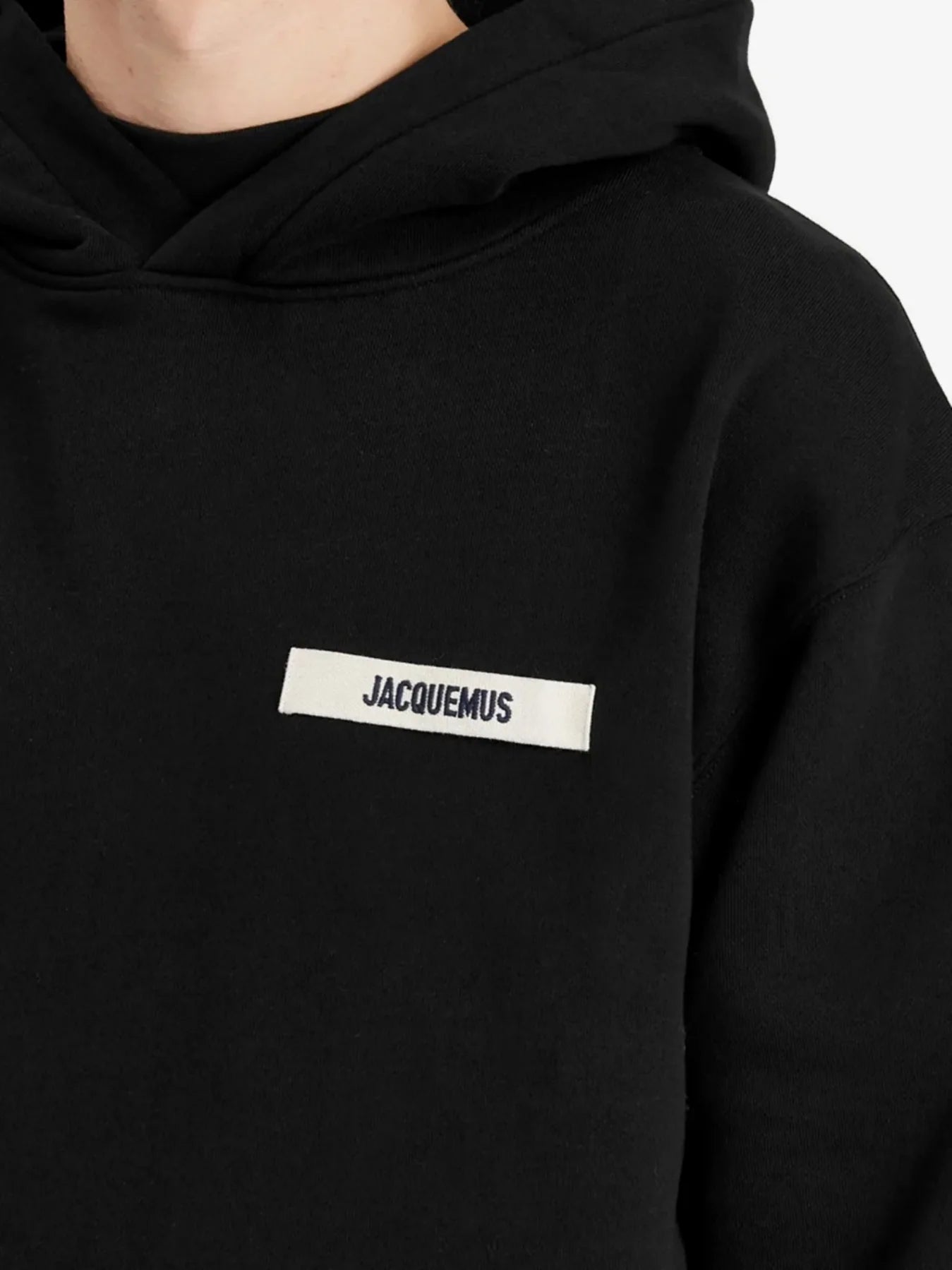 JACQUEMUS GROS GRAIN HOODIE BLACK