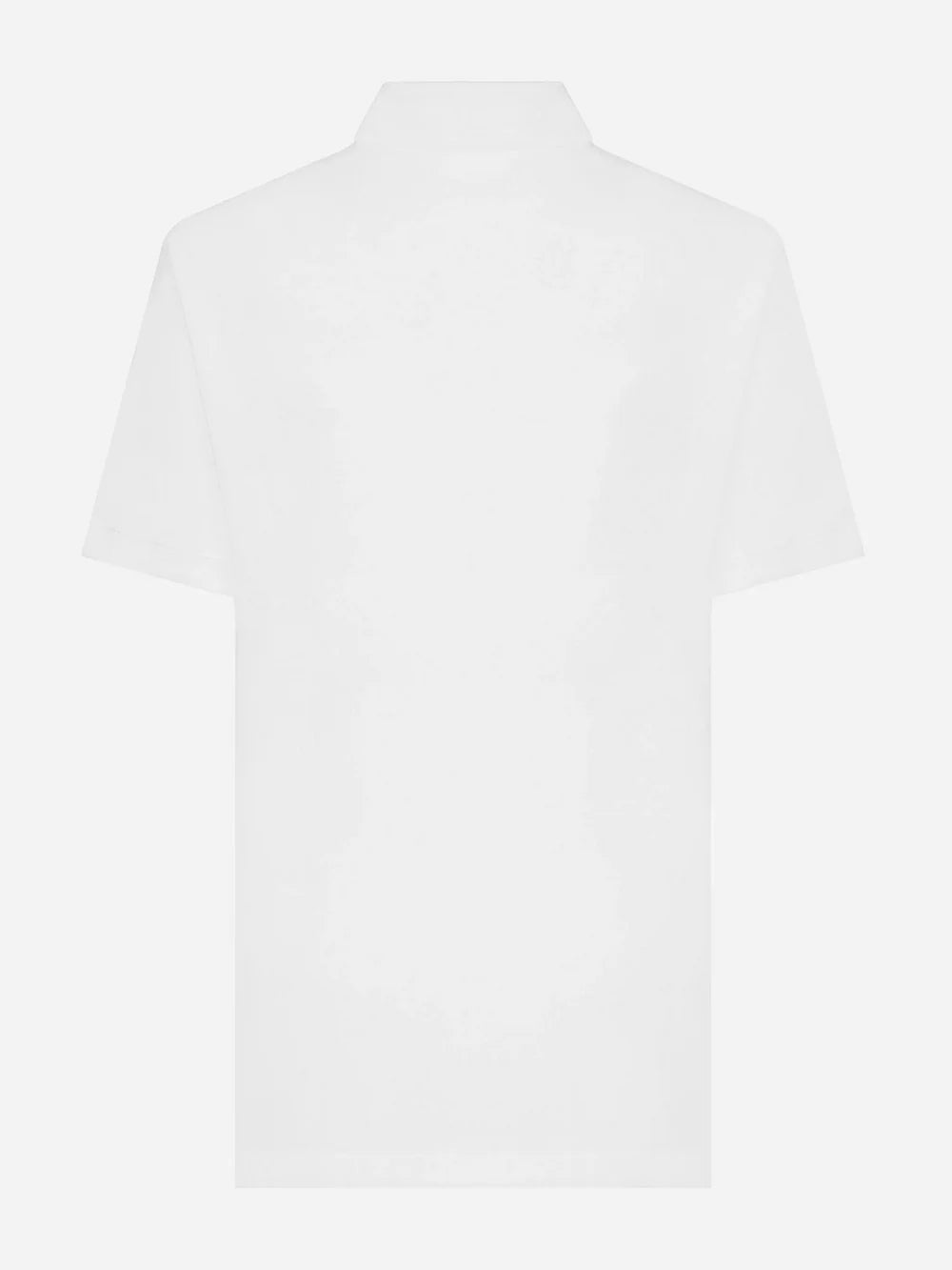 DOLCE & GABBANA BEE CROWN POLO SHIRT WHITE