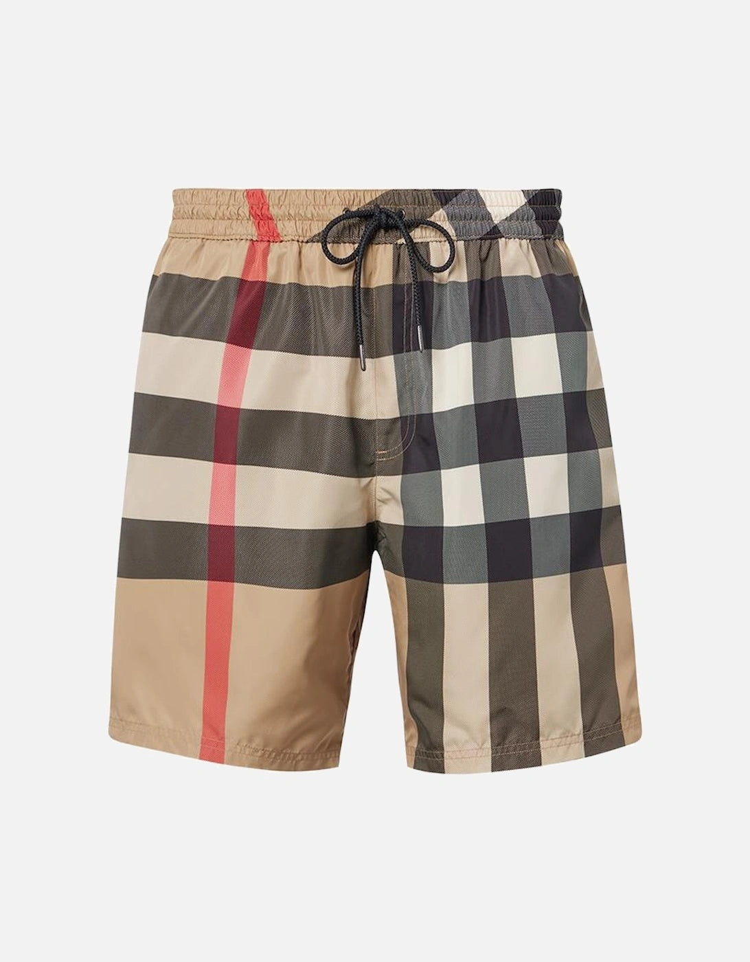 Burberry check swim shorts in beige