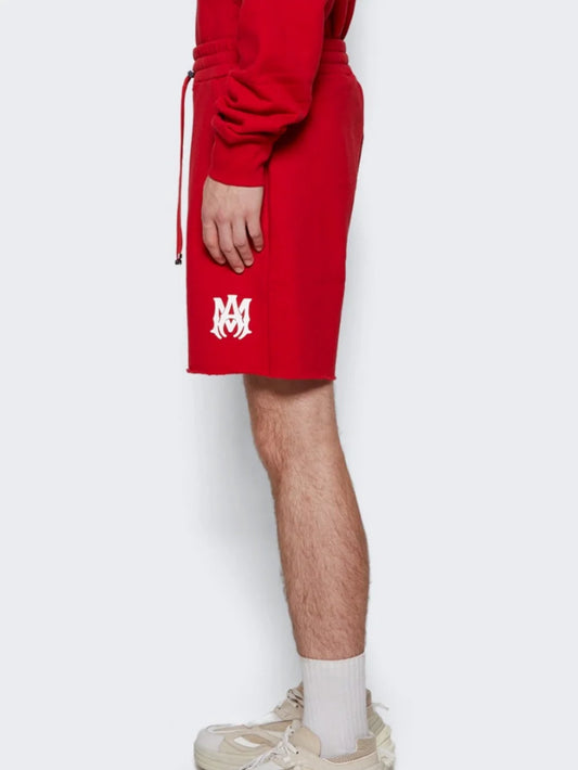 AMIRI MA LOGO SWEAT SHORTS RED