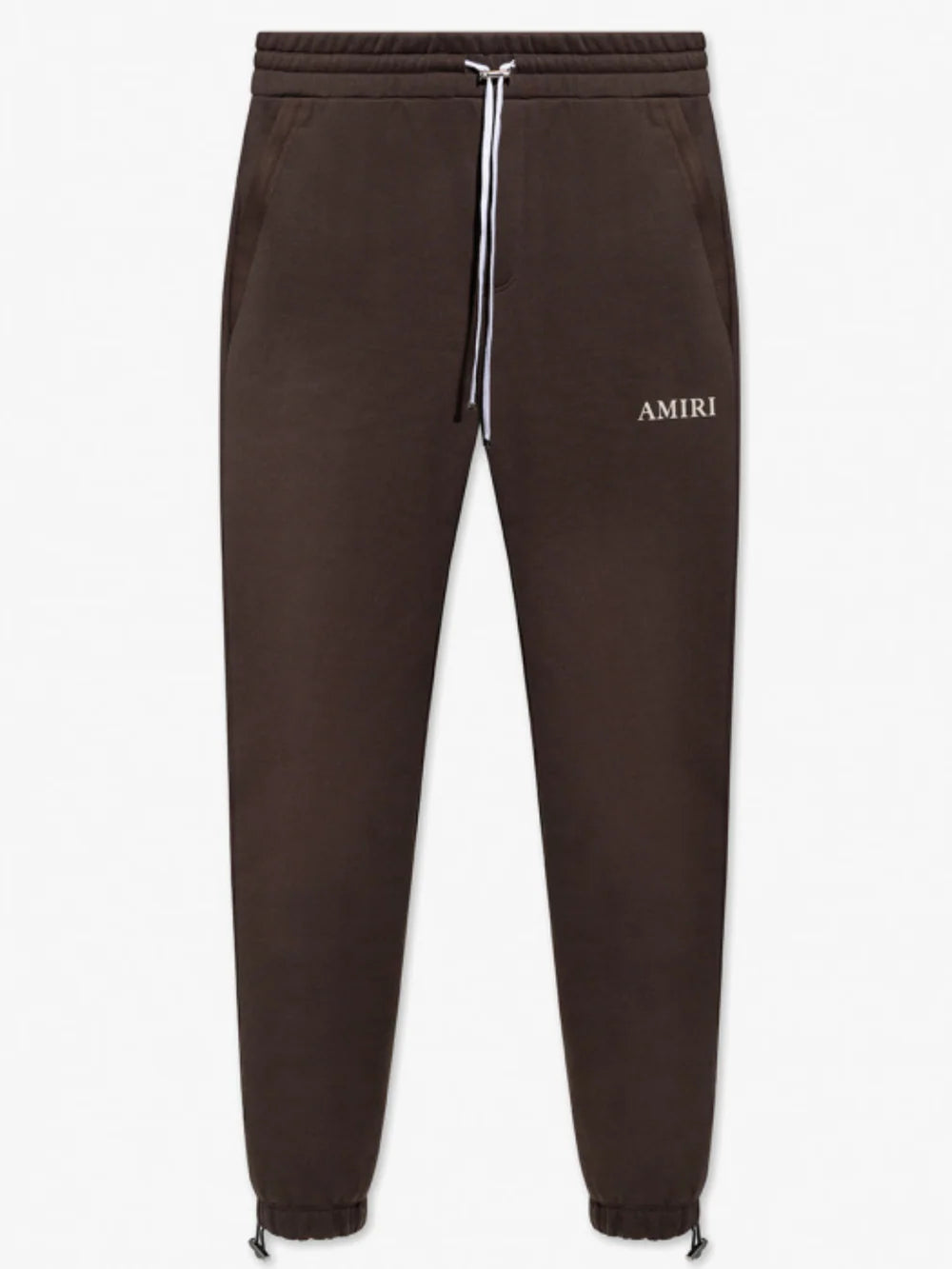AMIRI PUFF LOGO SWEATPANTS BROWN