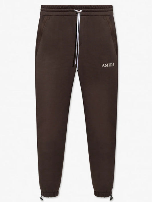AMIRI PUFF LOGO SWEATPANTS BROWN