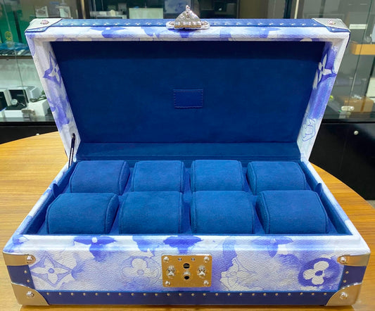 Louis Vuitton Monogram Watercolor 8 Piece Watch Box Limited Edition