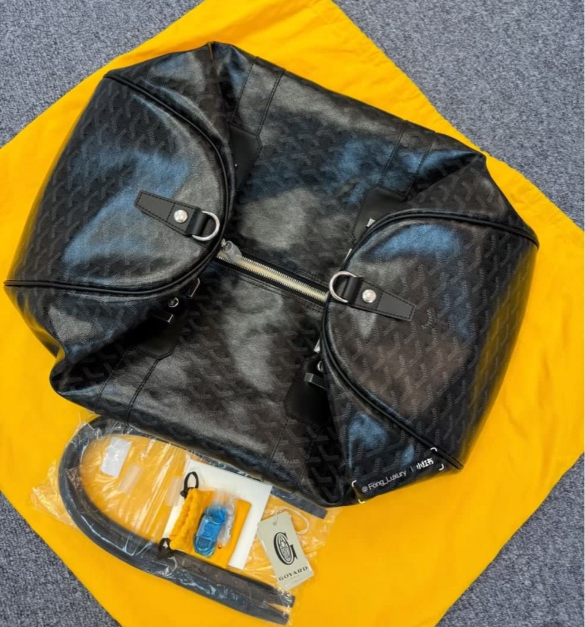 Goyard Boston 50 Bag (Jet Black)