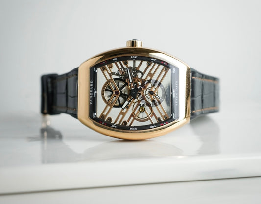 Franck Muller Vanguard Skeleton Rose Gold
