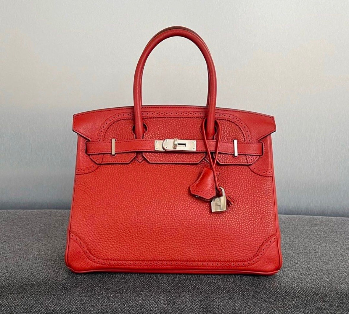 Hermes Birkin 30 Limited Edition Brique Phw