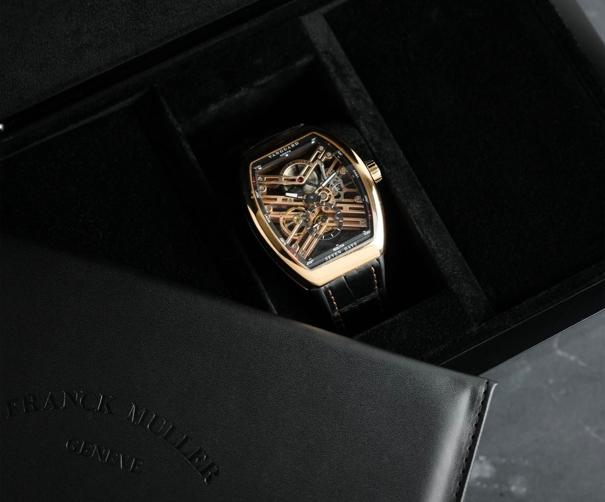 Franck Muller Vanguard Skeleton Rose Gold