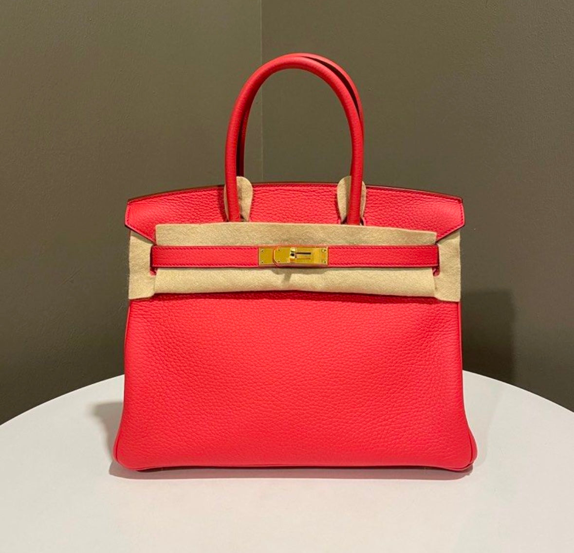 Hermes Birkin 30 Rose Jaipur Ghw